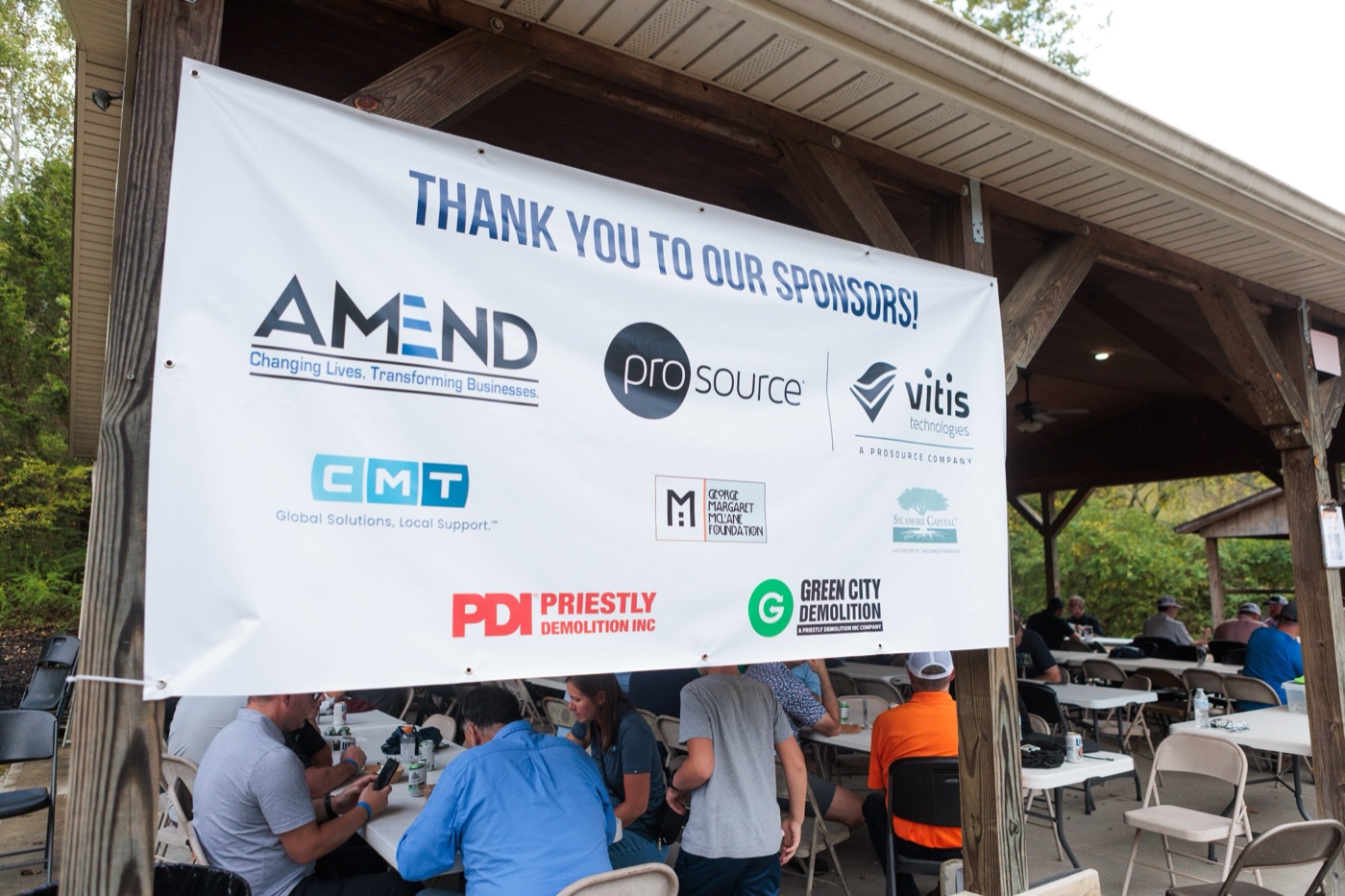 Sponsor banner at Aiming for Opportunity